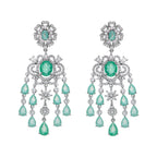 ORECCHINI RODIATI CON CUBIC ZIRCONIA