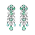 ORECCHINI RODIATI CON CUBIC ZIRCONIA