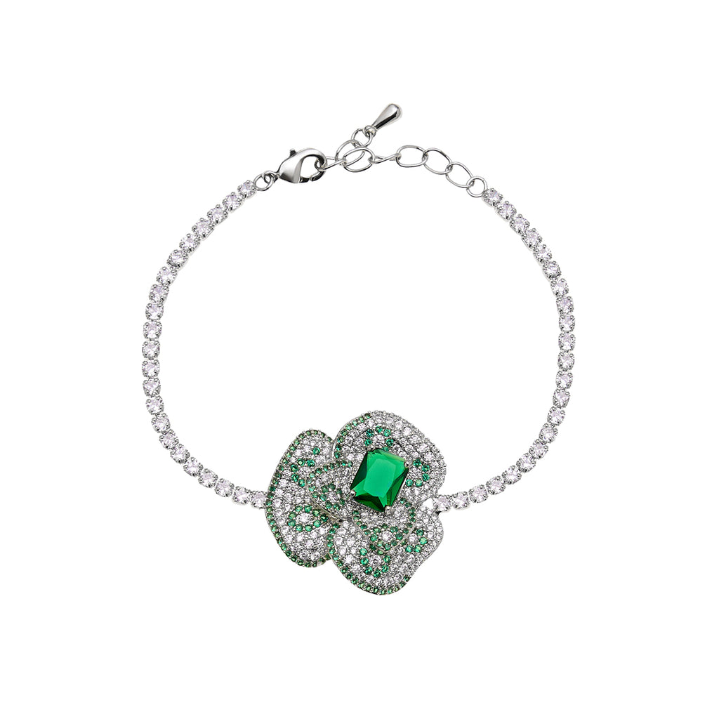 BRACCIALE RODIATO CON CUBIC ZIRCONIA