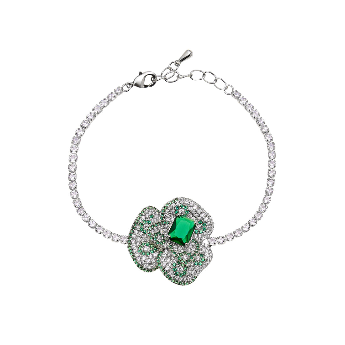 BRACCIALE RODIATO CON CUBIC ZIRCONIA