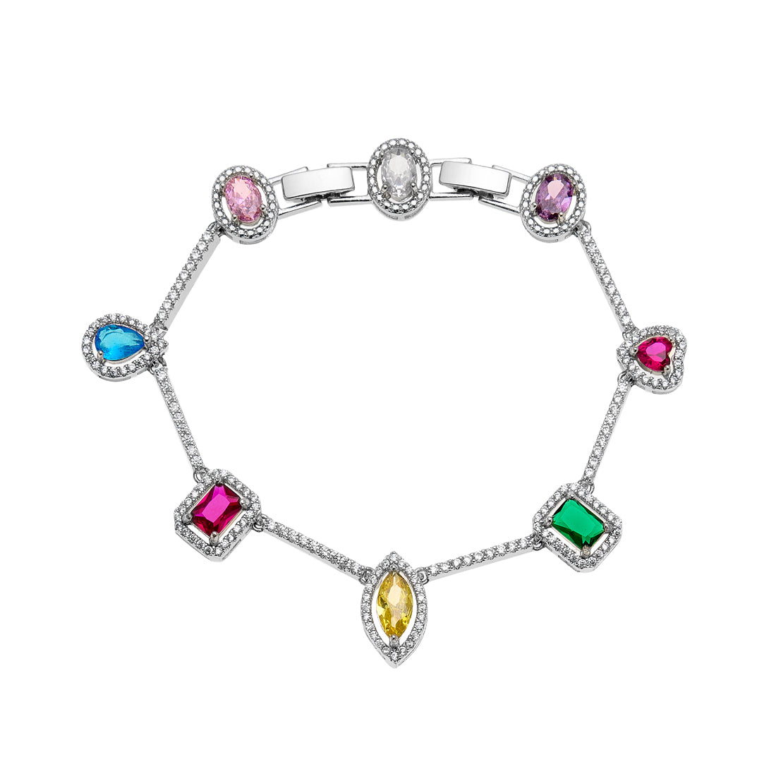BRACCIALE RODIATO CON CUBIC ZIRCONIA