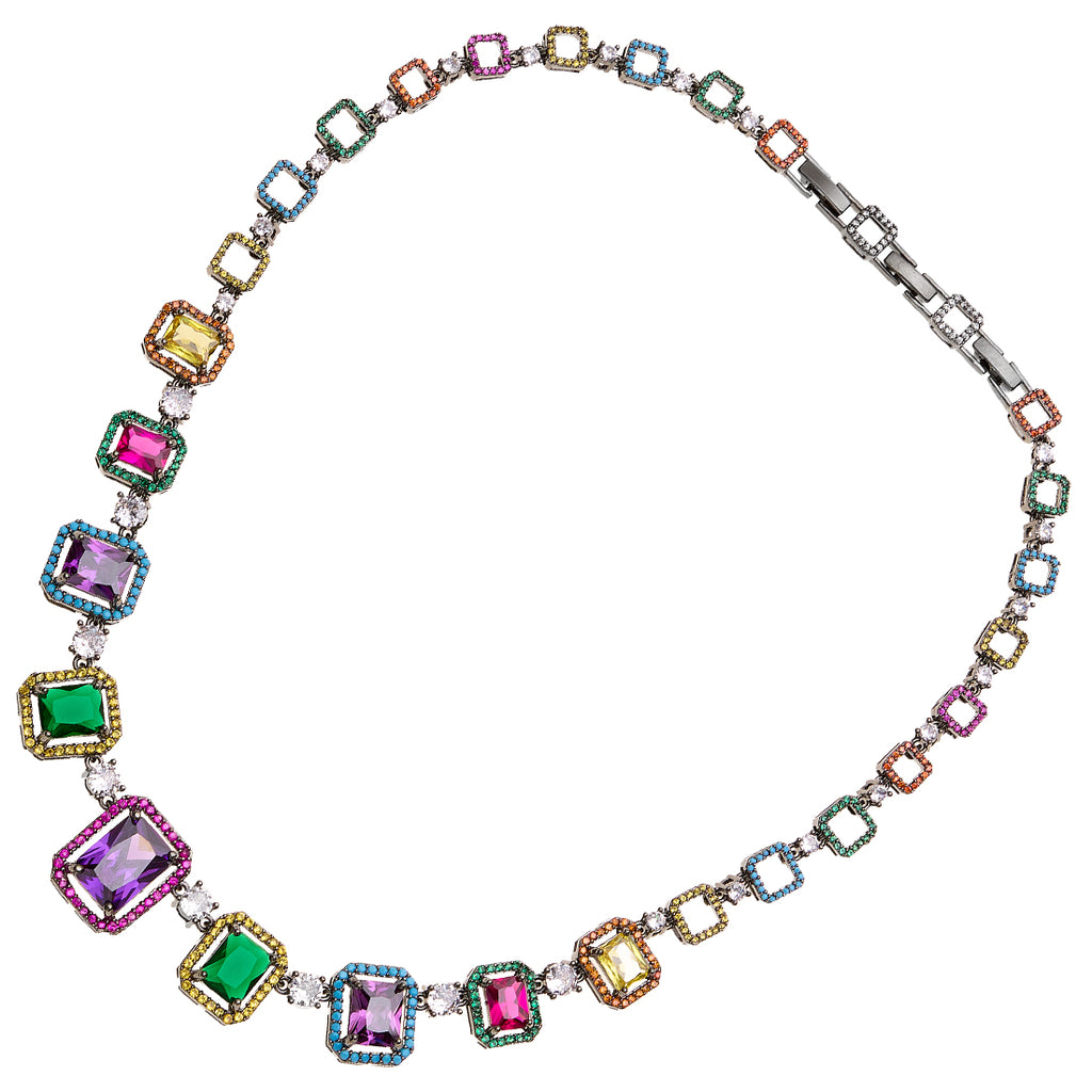 COLLANA BRUNITA CON CUBIC ZIRCONIA
