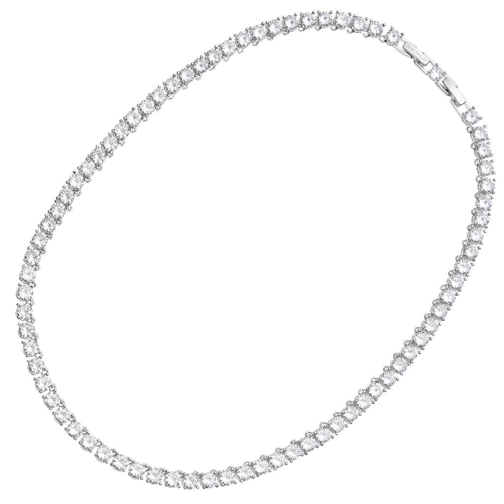 COLLANA RODIATA CON CUBIC ZIRCONIA