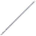 BRACCIALE RODIATO CON CUBIC ZIRCONIA LILLA