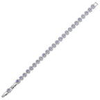 BRACCIALE RODIATO CON CUBIC ZIRCONIA LILLA