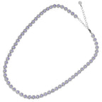 COLLANA RODIATA CON CUBIC ZIRCONIA LILLA
