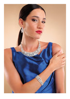 COLLANA RODIATA CON CUBIC ZIRCONIA