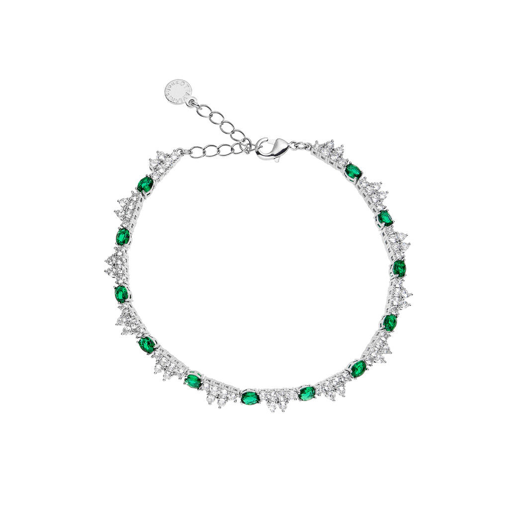 BRACCIALE RODIATO CON CUBIC ZIRCONIA