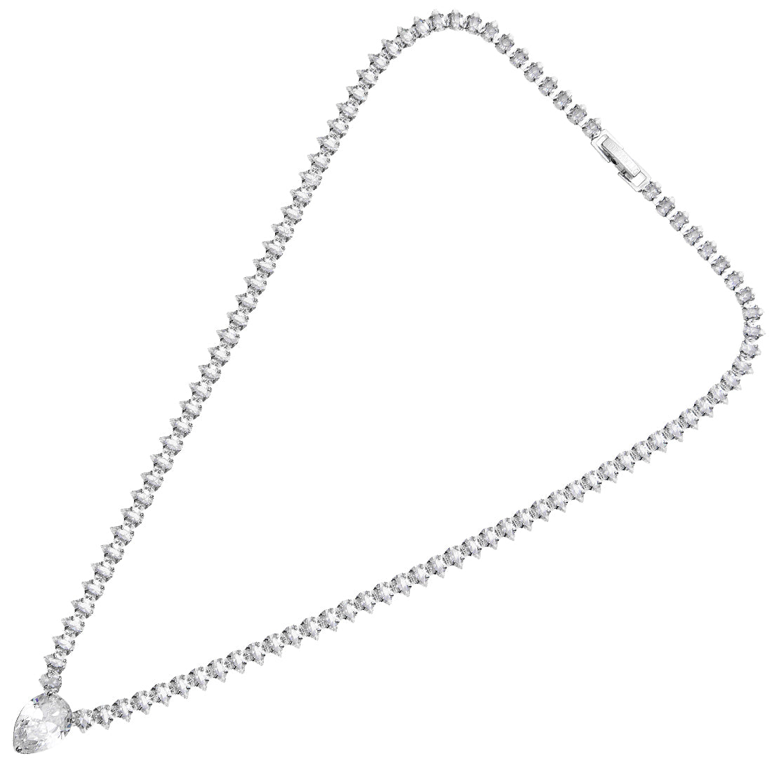 COLLANA RODIATA CON CUBIC ZIRCONIA