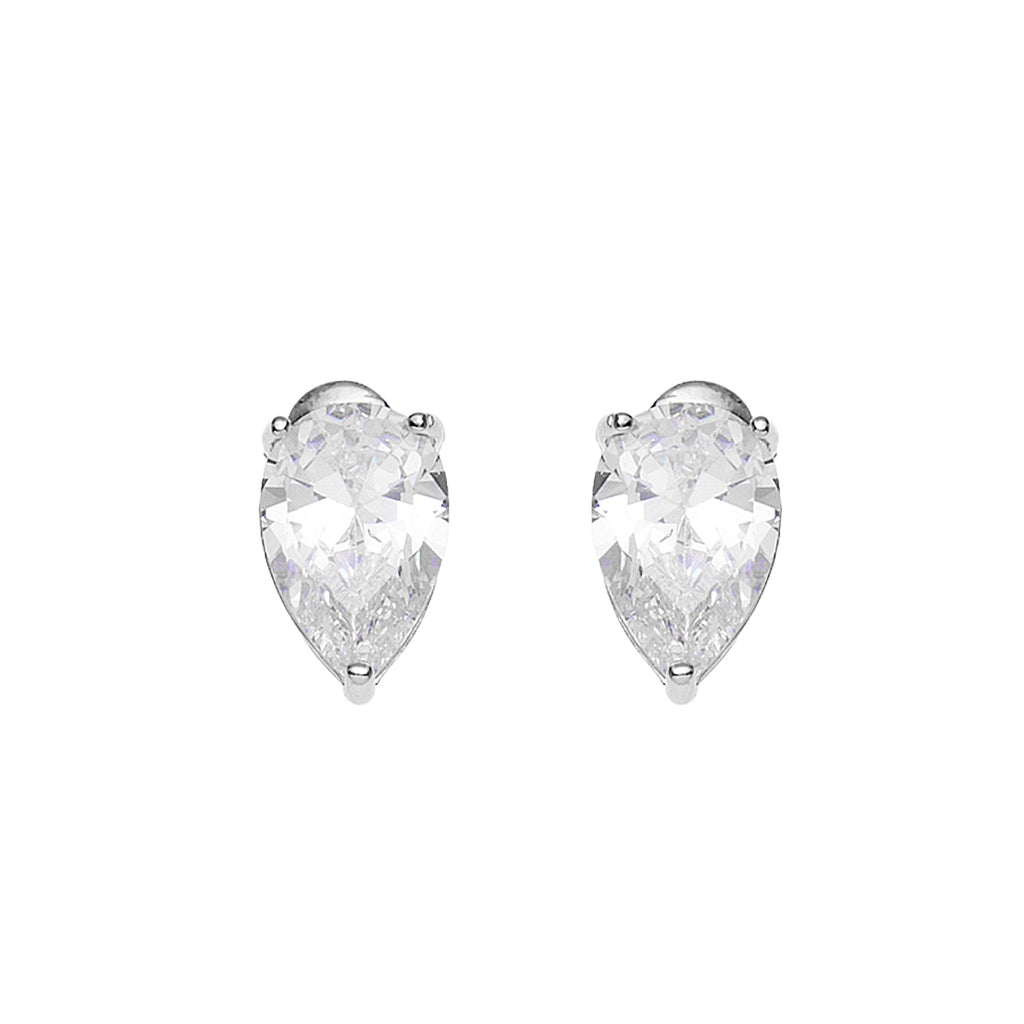 ORECCHINI RODIATI CON CUBIC ZIRCONIA