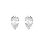 ORECCHINI RODIATI CON CUBIC ZIRCONIA