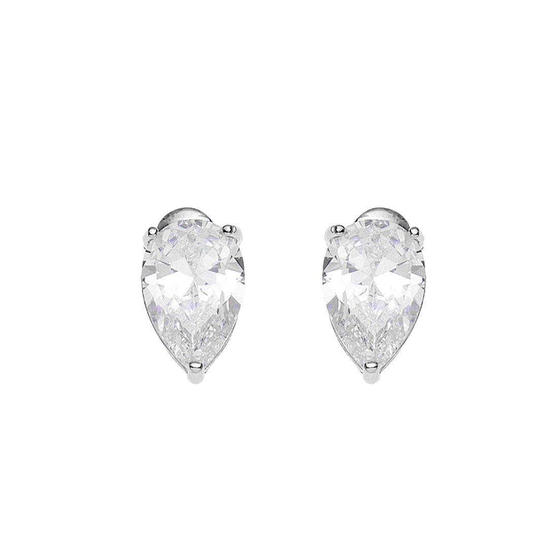 ORECCHINI RODIATI CON CUBIC ZIRCONIA