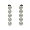 ORECCHINI RODIATI CON CUBIC ZIRCONIA SALVIA