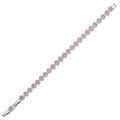 BRACCIALE RODIATO CON CUBIC ZIRCONIA ROSA