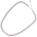 COLLANA RODIATA CON CUBIC ZIRCONIA ROSA