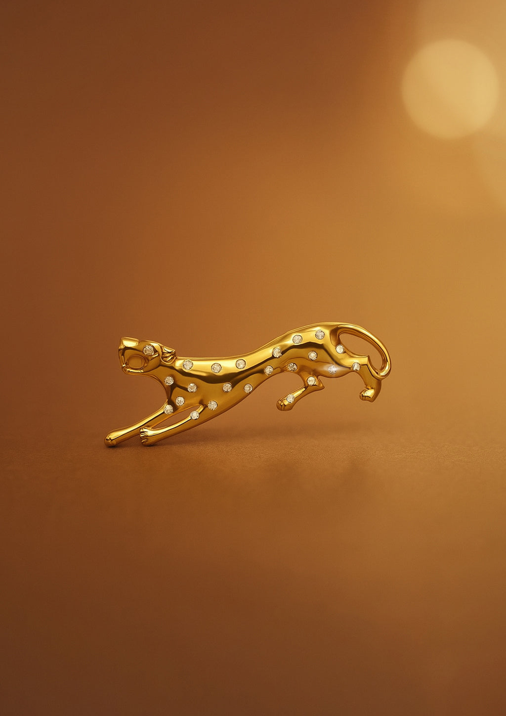 SPILLA DORATA CON CUBIC ZIRCONIA
