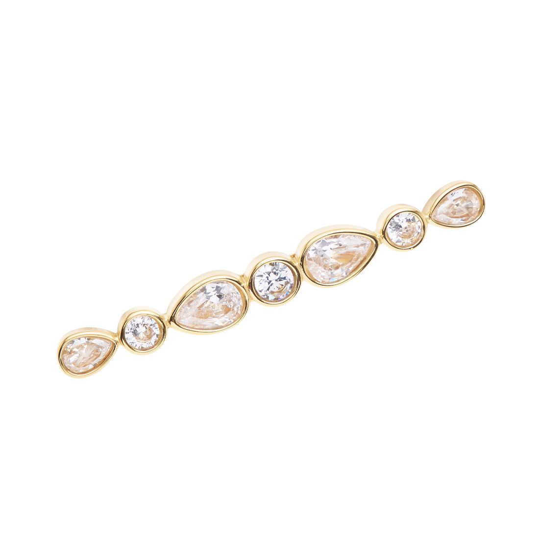 SPILLA DORATA CON CUBIC ZIRCONIA