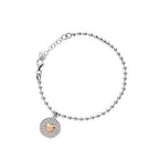 BRACCIALE"SOGNO INNAMORATO"IN ARG C/ZIRCONI