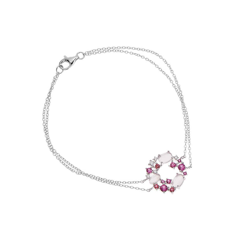 BRACCIALE"ALBERO DEI SOGNI"ARG.ROD.CON ZIRCONI