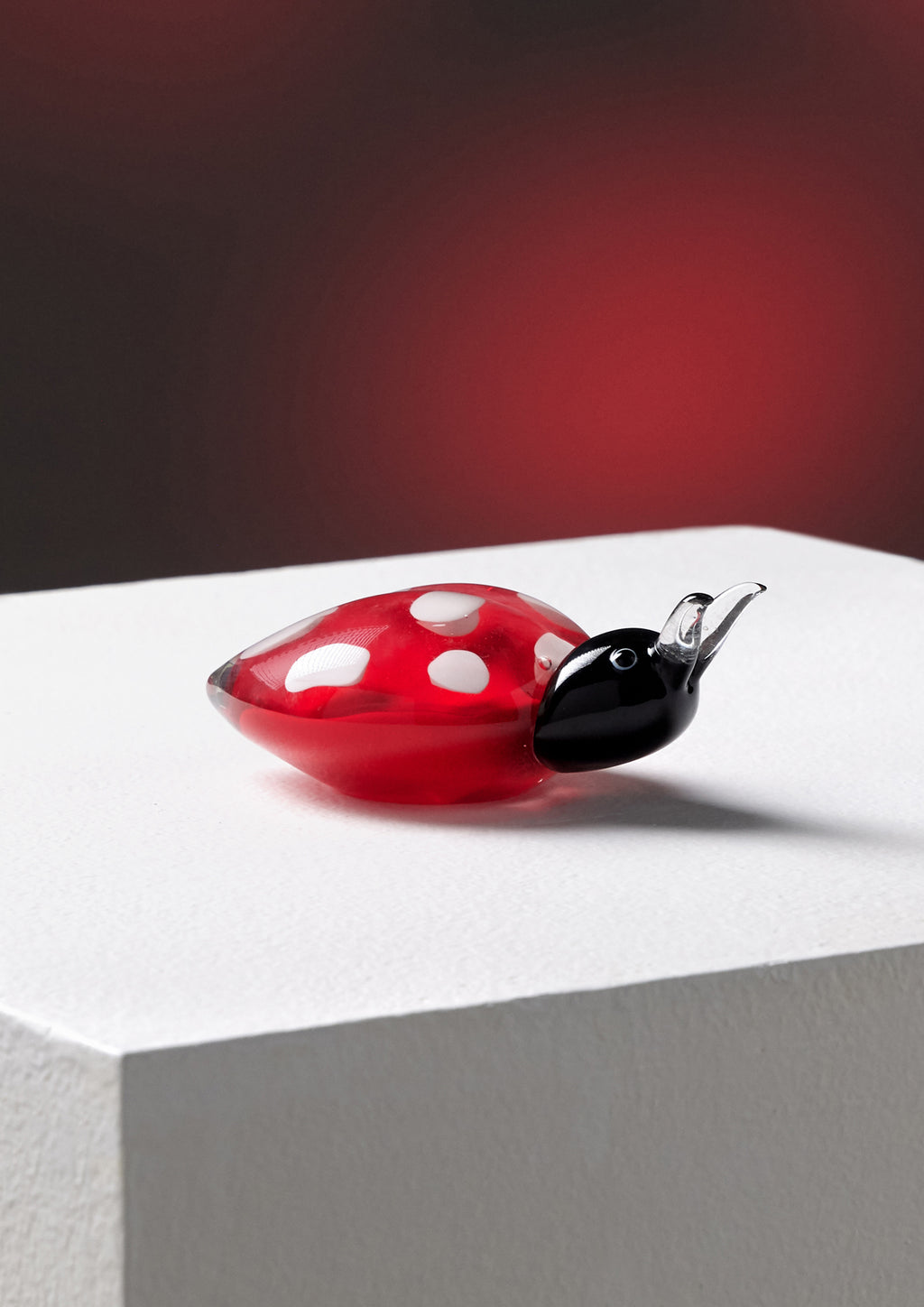 SCULTURA IN CRISTALLO "COCCINELLA" H.CM.5