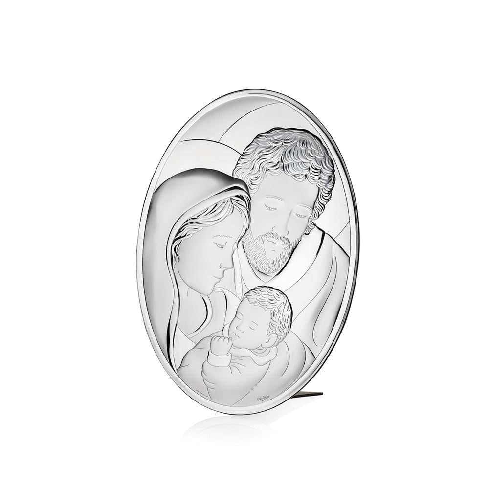 ICONA OVALE SACRA FAMIGLIA 13X18