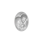 ICONA OVALE SACRA FAMIGLIA 10X13