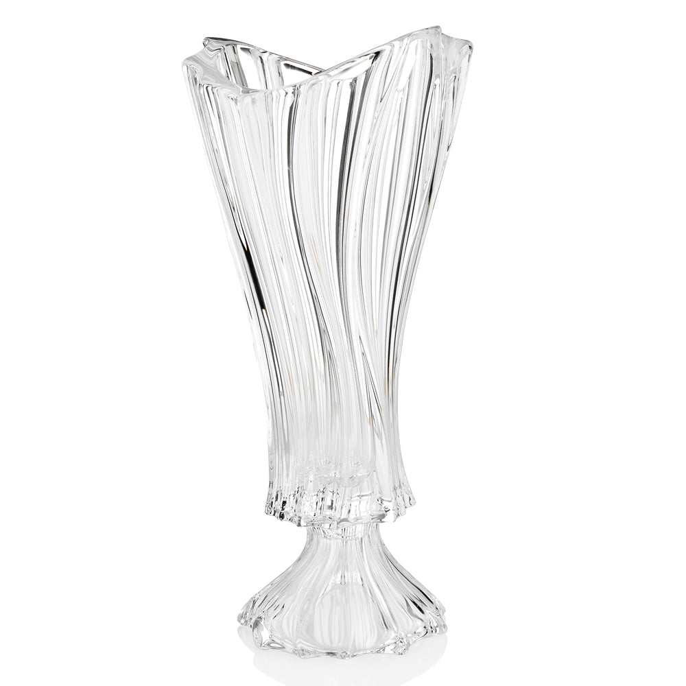 VASO IN CRISTALLO "MAREA" H. 40