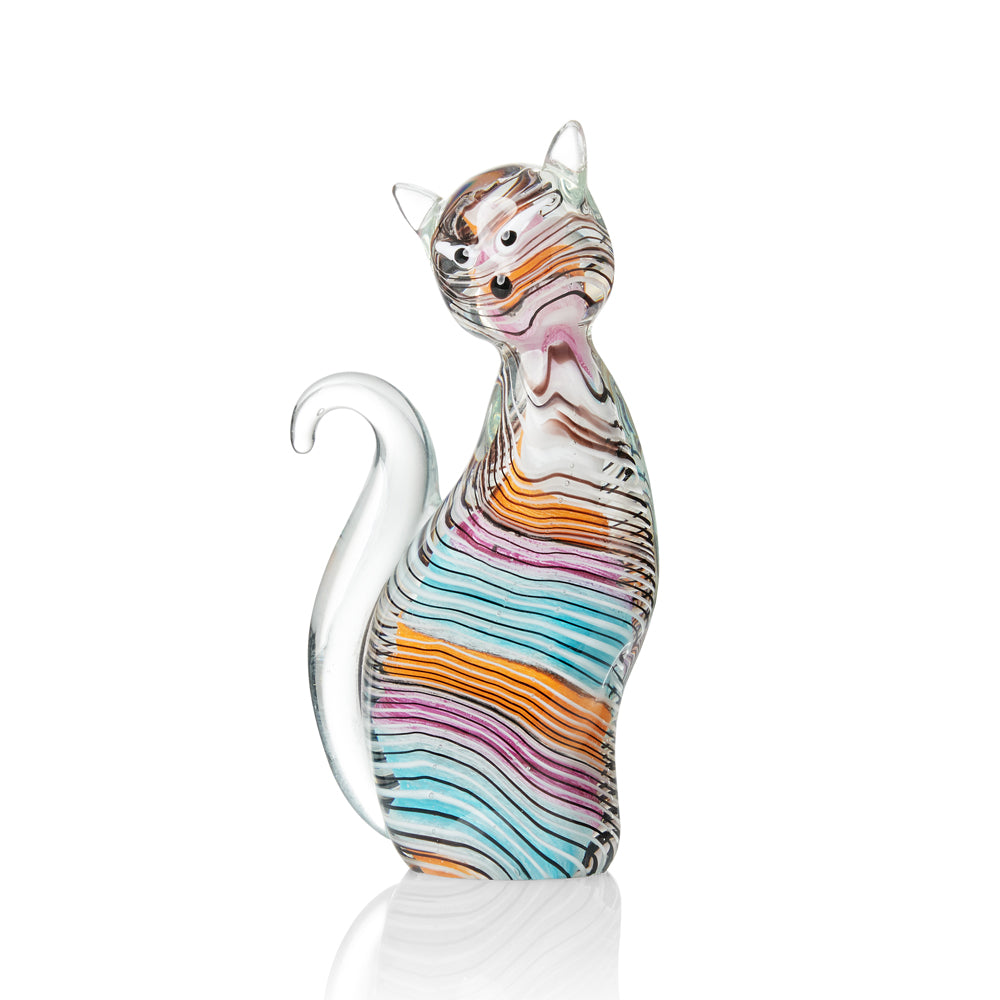 SCULTURA "GATTINO" ARCOBALENO
