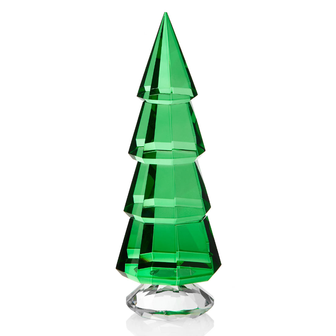 ALBERO DI NATALE IN CRISTALLO VERDE