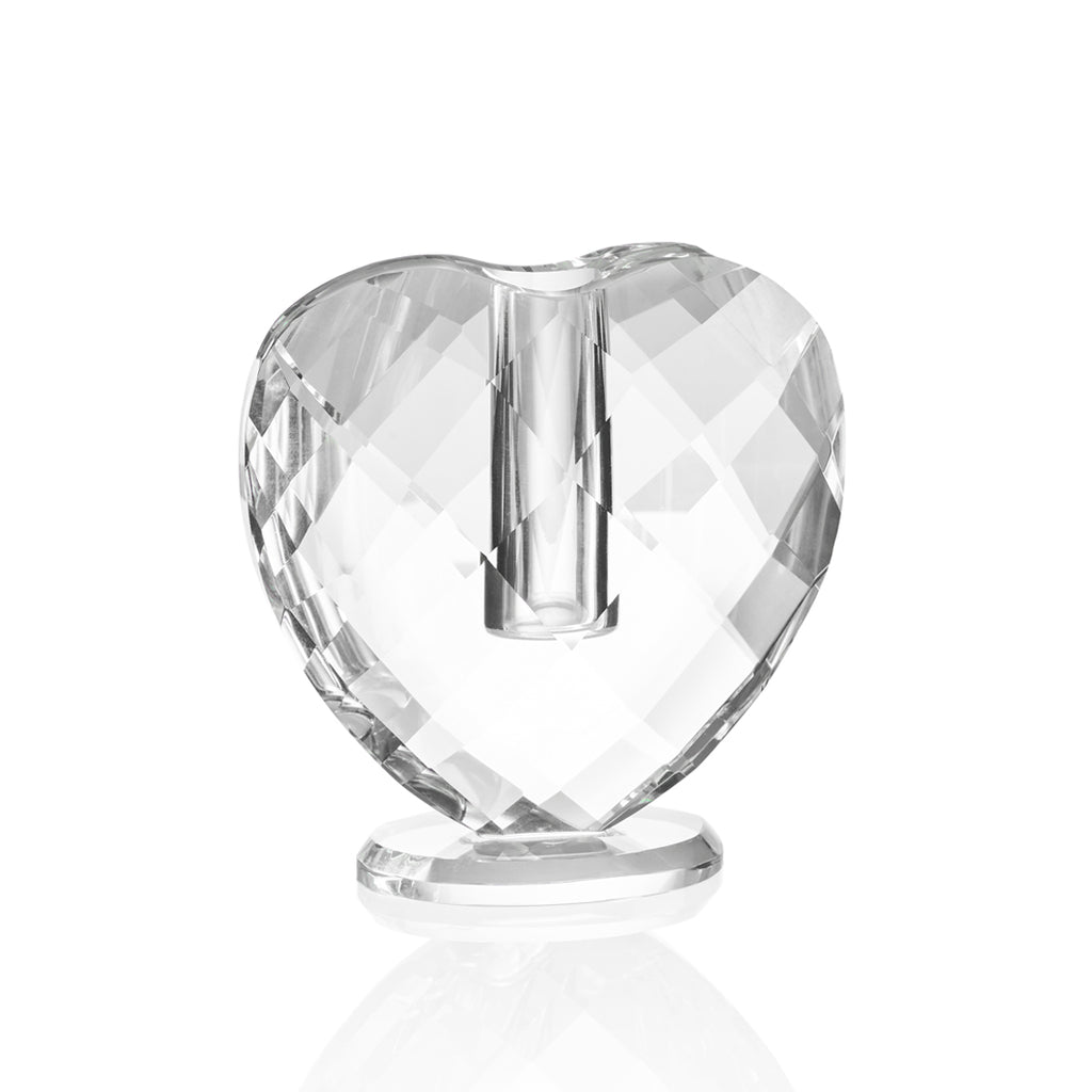 VASO A CUORE IN CRISTALLO