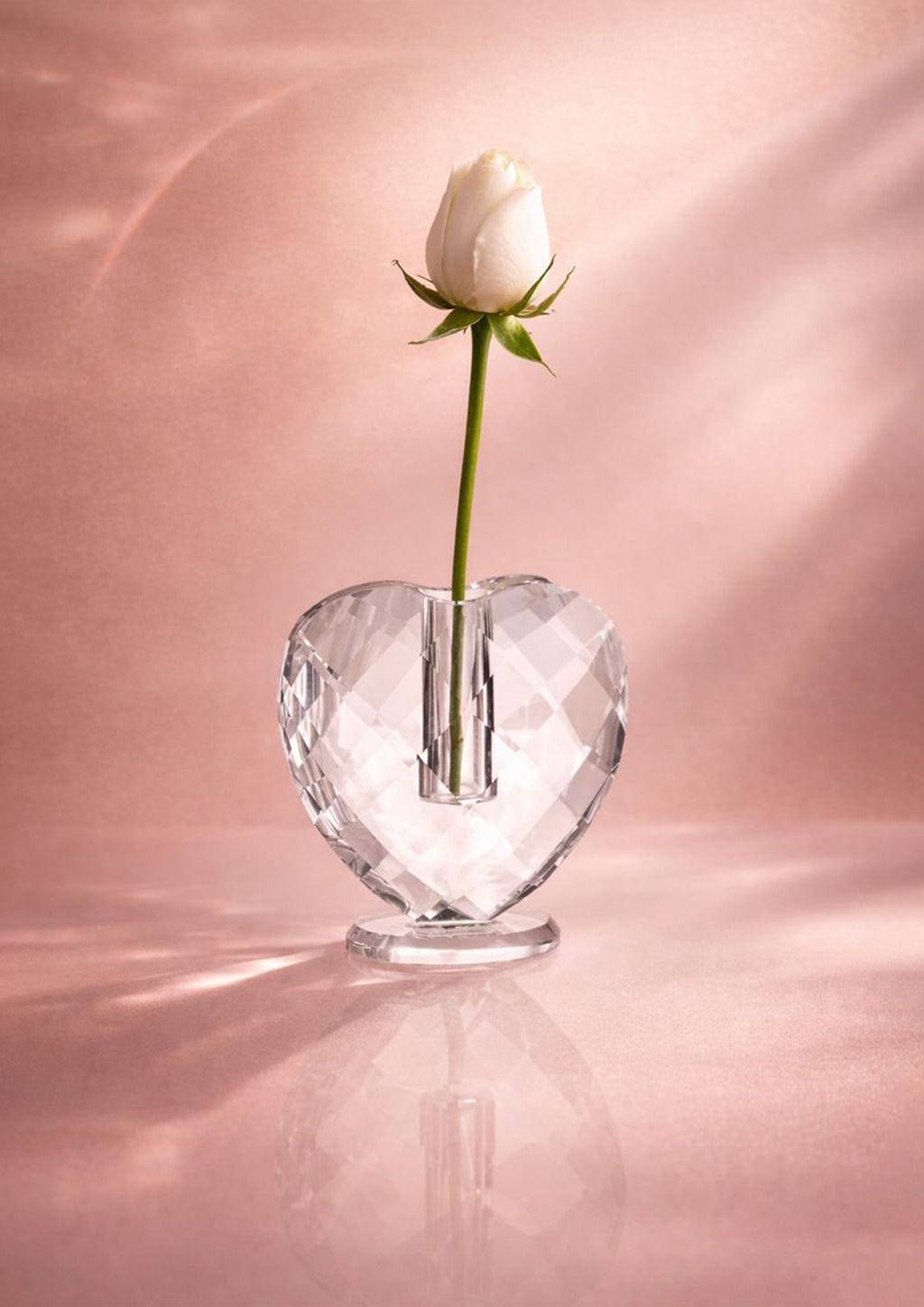 VASO A CUORE IN CRISTALLO