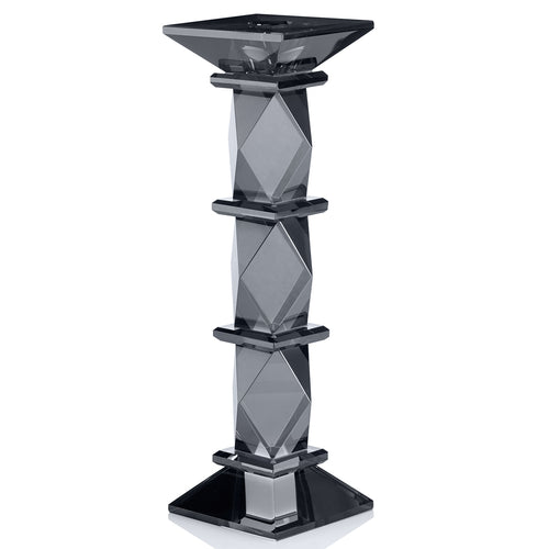 PORTACANDELA IN CRISTALLO GRAY GR. H. 26,5 CM