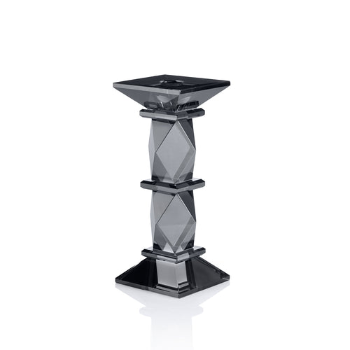 PORTACANDELA IN CRISTALLO GRAY MD. H. 19,5 CM