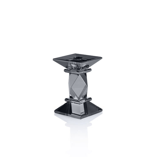 PORTACANDELA IN CRISTALLO GRAY PC. H. 12,5 CM