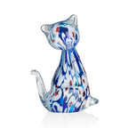 SCULTURA "GATTINO CON MURRINE" IN CRISTALLO
