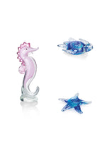 SCULTURA "CAVALLUCCIO MARINO PINK" IN CRISTALL