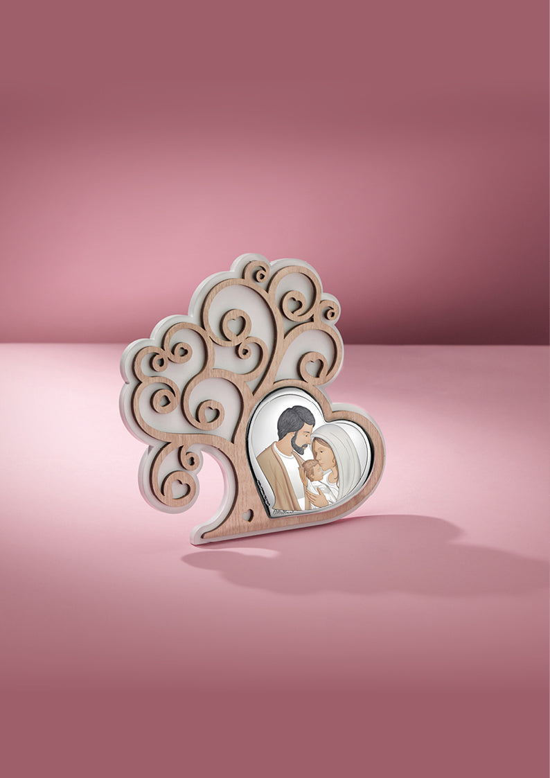 CUORE "SACRA FAMIGLIA" C/COLORI
