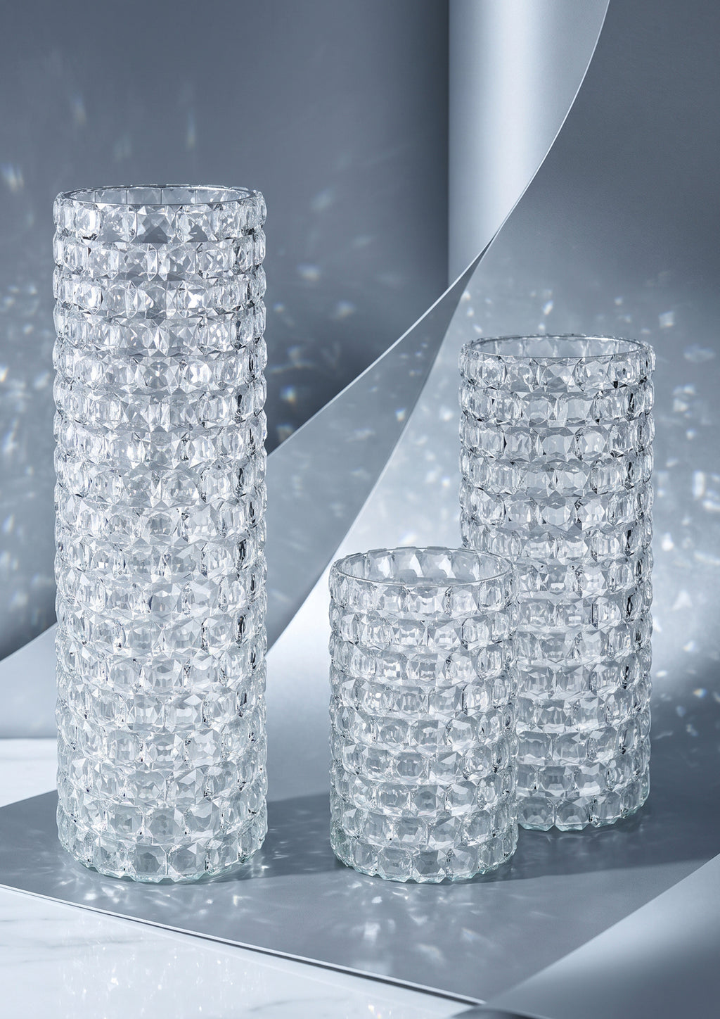 VASO IN CRISTALLO H 32,5 CM