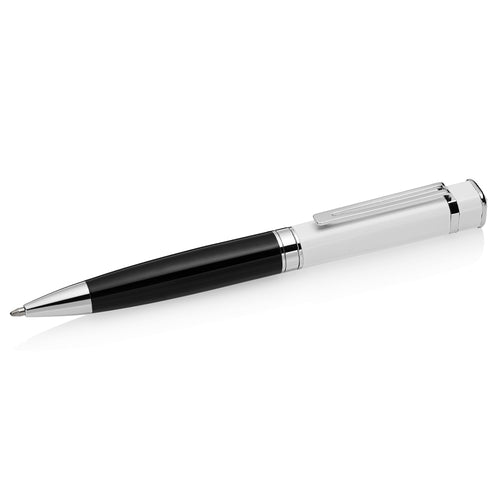 PENNA BIRO BLACK/WHITE CON CRISTALLO