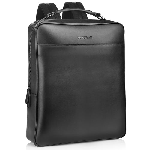 ZAINO IN VERA PELLE NERA
