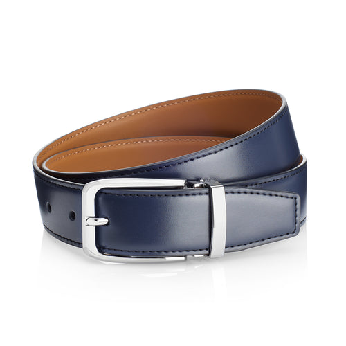 CINTURA IN PELLE BLU