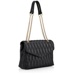 BORSA IN VERA PELLA NERA