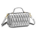 BORSA IN VERA PELLA SILVER