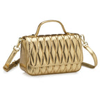 BORSA IN VERA PELLA GOLD