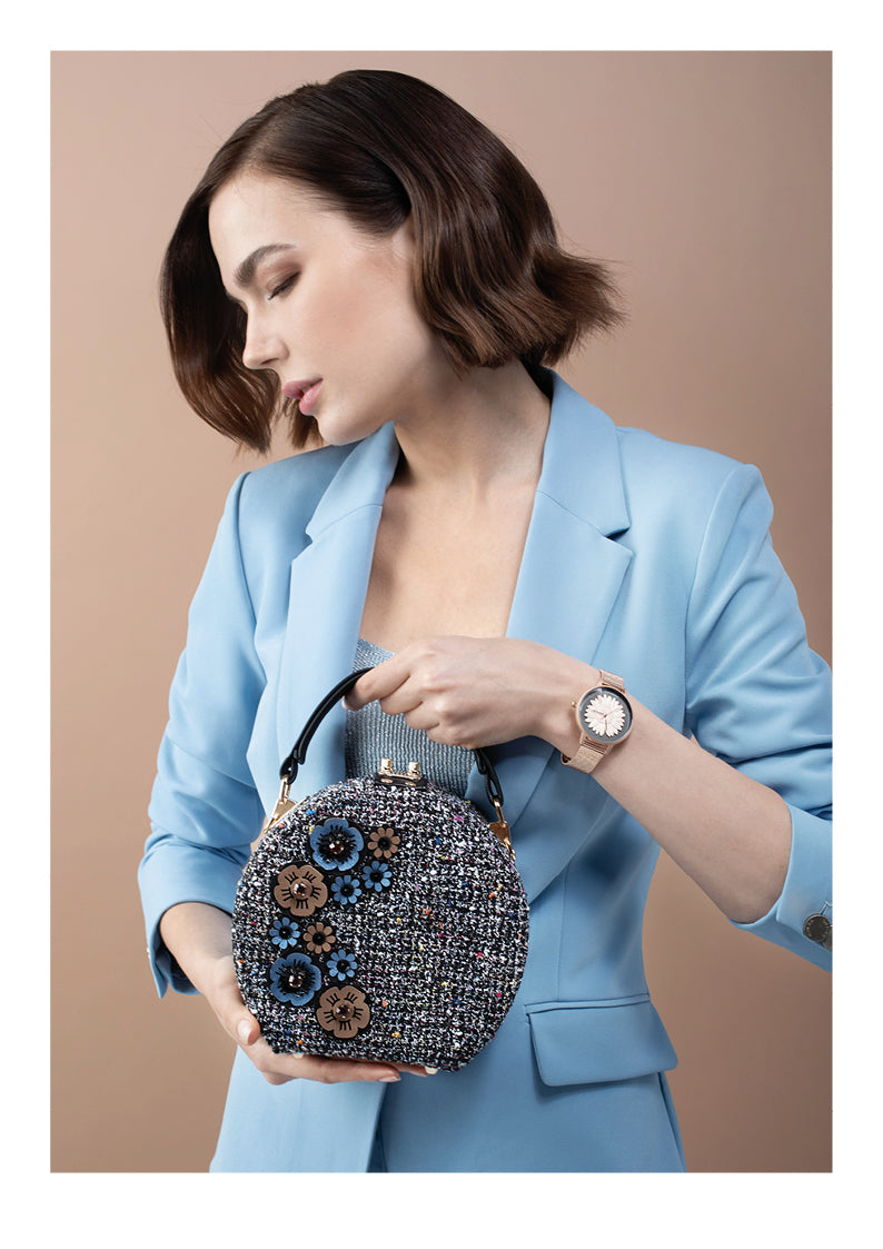 BORSA GIOIELLO CON PERLINE E CRISTALLI
