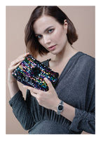 BORSA GIOIELLO CON PERLINE E PAILLETTES
