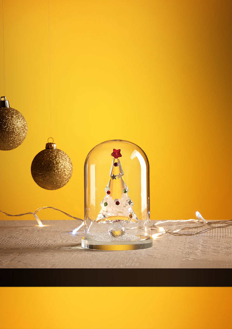 ALBERO DI NATALE IN CRISTALLO CON STRASS