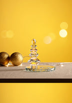 PORTACANDELE ALBERO DI NATALE IN CRISTALLO