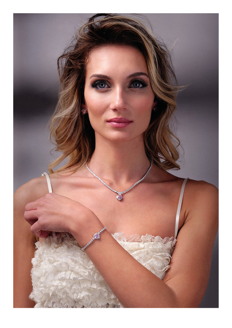 ORECCHINI RODIATI CON CUBIC ZIRCONIA