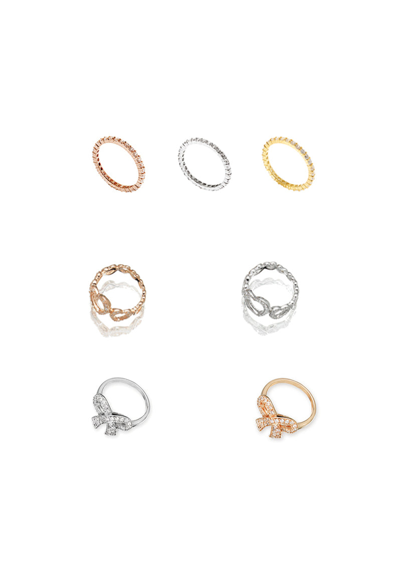 ANELLO ARG. "FIOCCHETTO" ROSE'